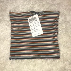 NWT Rainbow Striped Brandy Tube Top